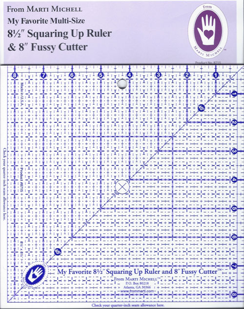 8,5 inch Squaring Up Ruler en 8 inch Fussy Cutter | MM-8715