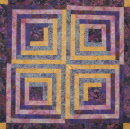 fat quarter log cabin sample